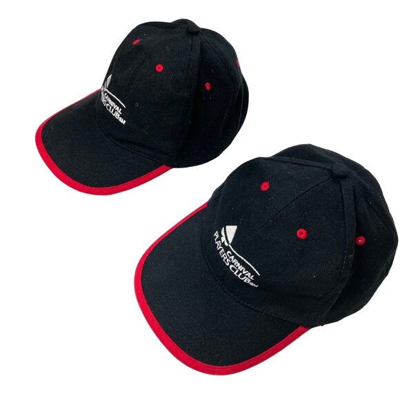 Carnival Cruise Lines Players Club Ball Caps set of 2 - Picture 2 of 7
